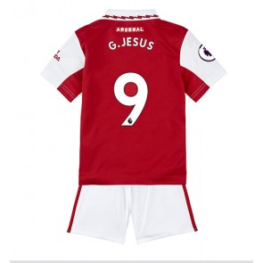Arsenal Gabriel Jesus #9 babykläder Hemmatröja barn 2022-23 Korta ärmar (+ Korta byxor)